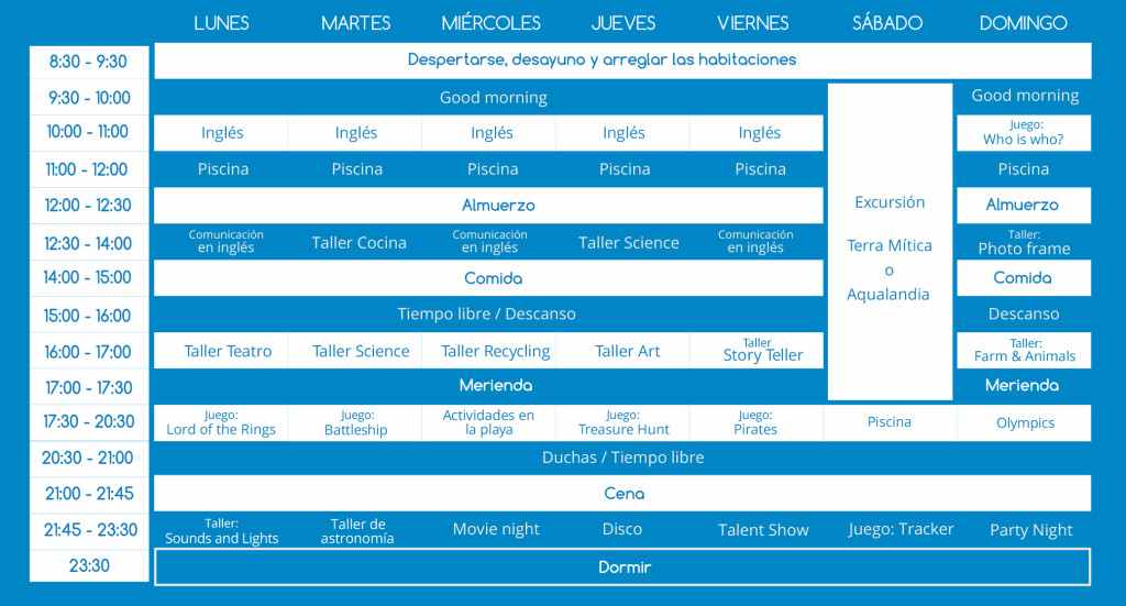horario charlie