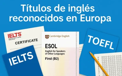 T&iacute;tulos de ingl&eacute;s reconocidos en Europa