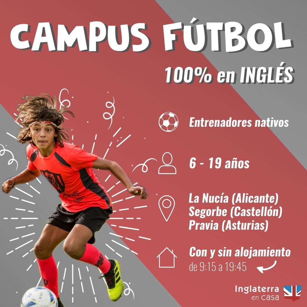 Campus de fútbol en inglés