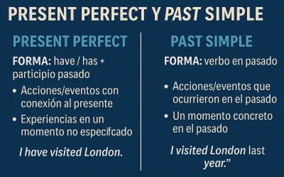 Present perfect and Past simple con ejemplos y ejercicios