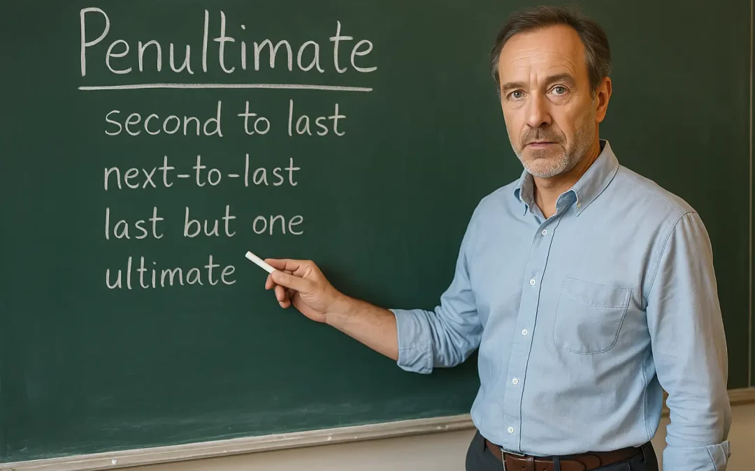 Penúltima en inglés