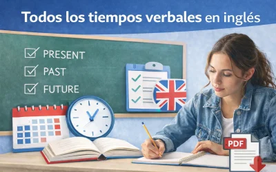 Todos los tiempos verbales en ingl&eacute;s en PDF